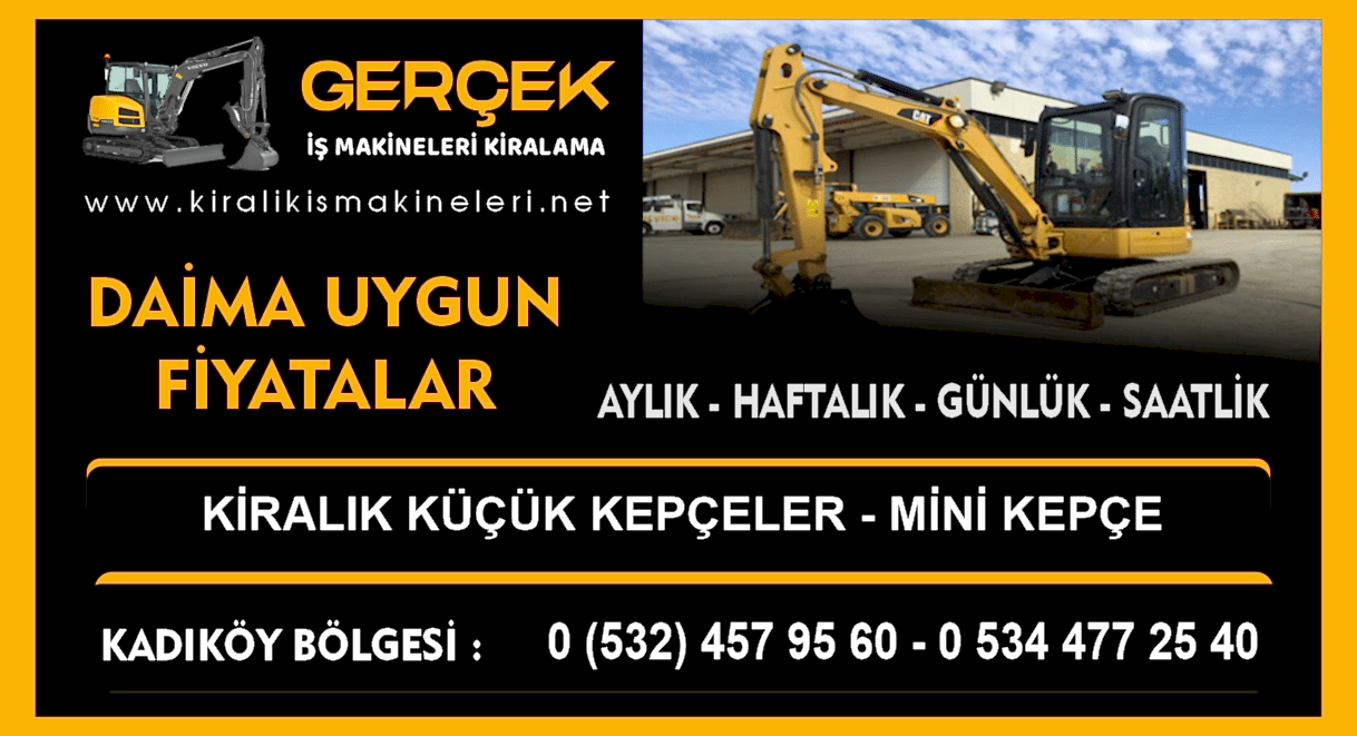 Kadıköy Kiralık Mini Kepçe | Ufak Kepçe Kiralama Hizmeti