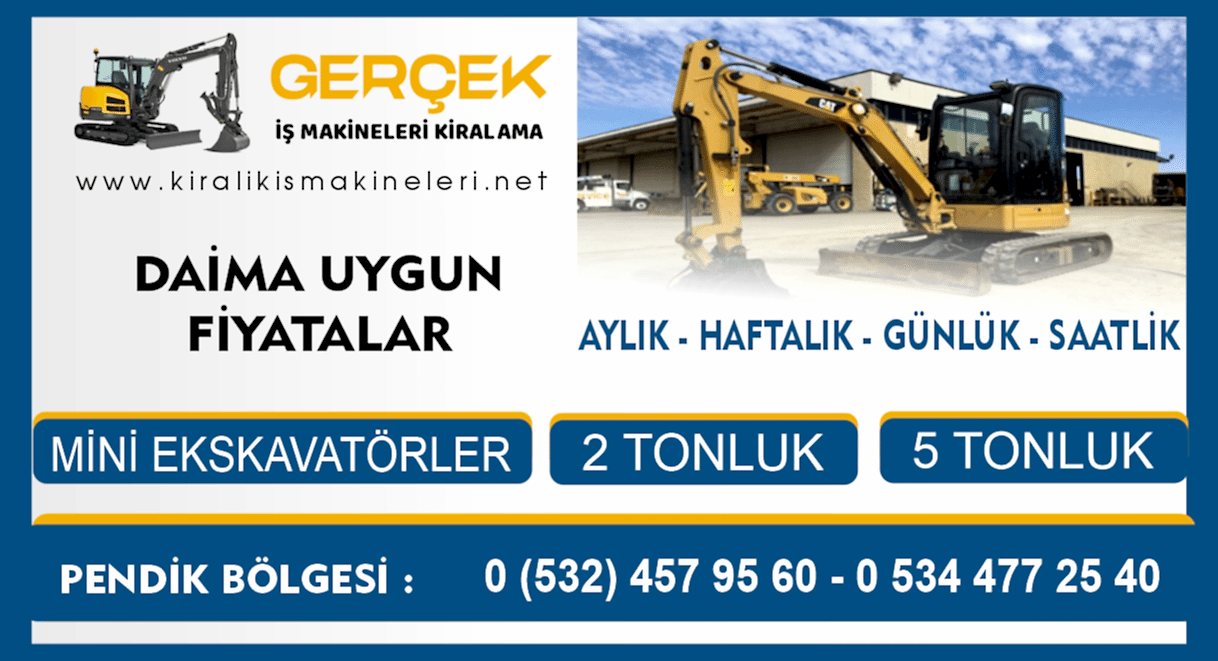 Pendik Kiralık Mini Ekskavatör | Özgür Kiralama