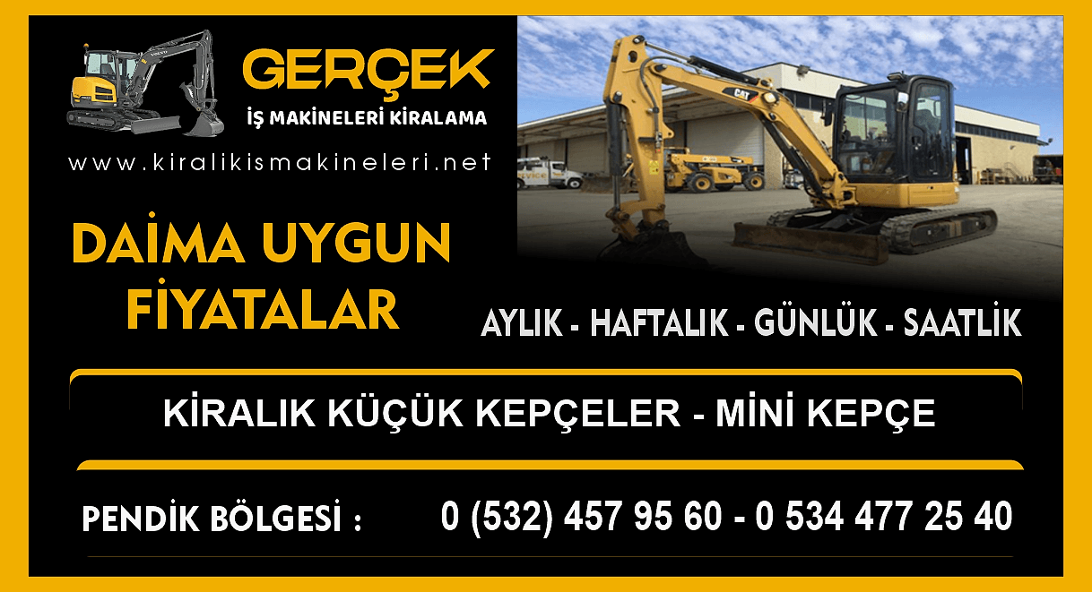 Pendik Kiralık Mini Kepçe | Ufak Kepçe Kiralama Hizmeti