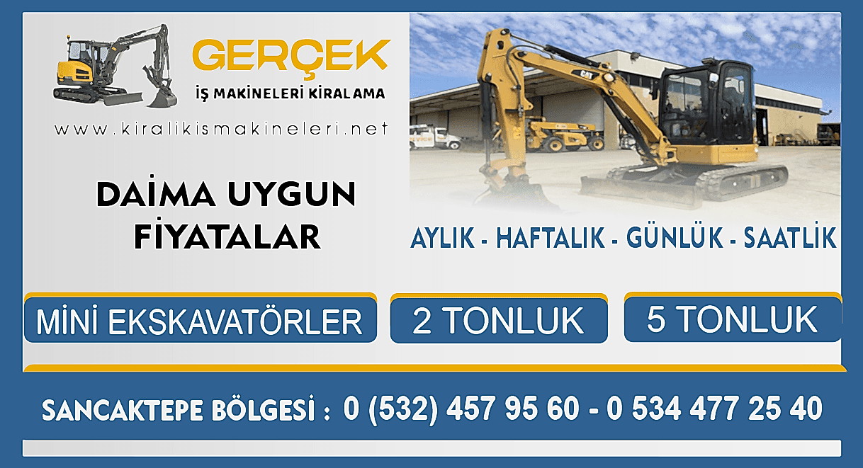 Sancaktepe Kiralık Mini Ekskavatör | Özgür Kiralama